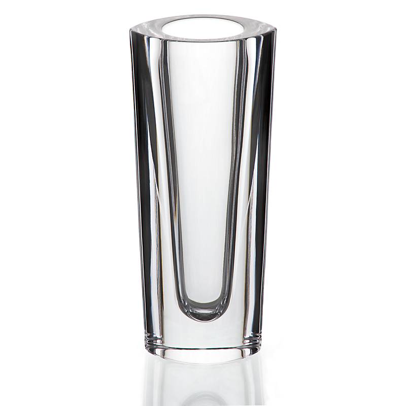 Vase Starlight 17,5cm, transparent aus Bleikristall