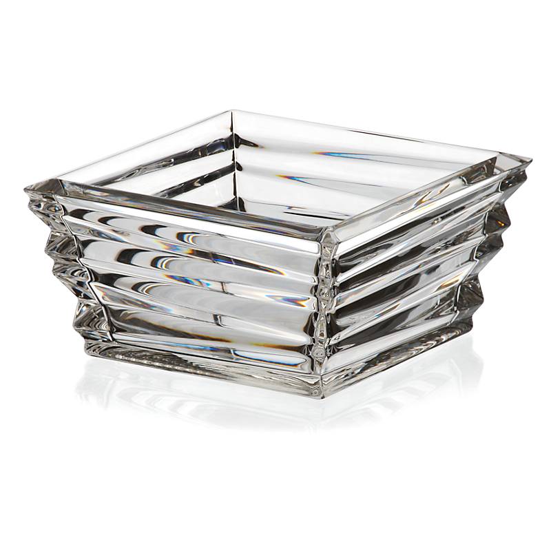 Schale aus Bleikristall 15x15cm, Transparent