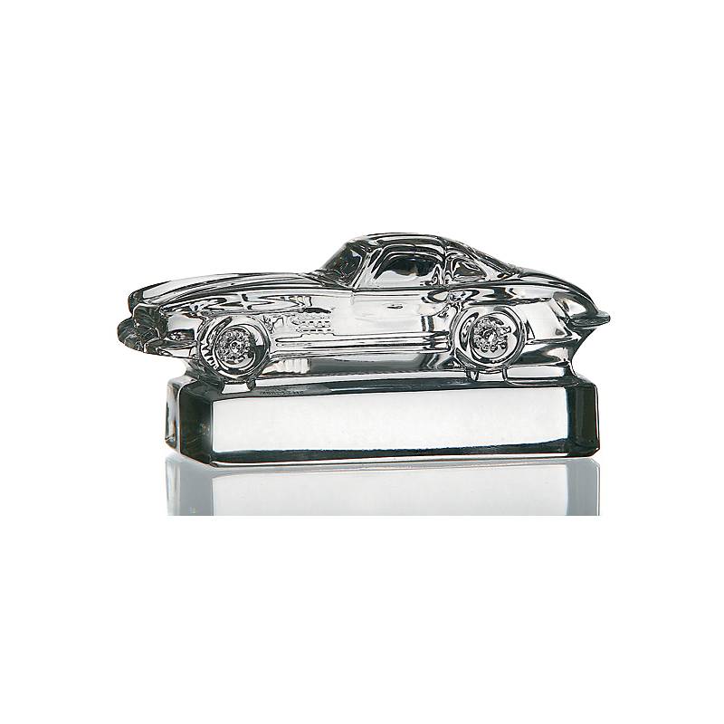 Modellauto Mercedes Benz 300SL aus Bleikristall, Transparent