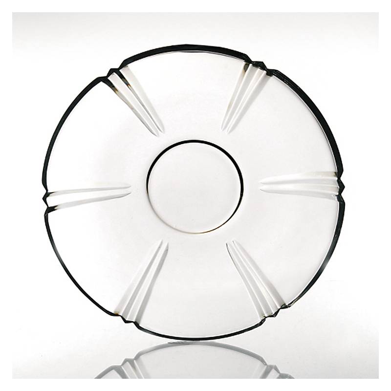 Teller Nadine 28cm, Transparent, aus Bleikristall