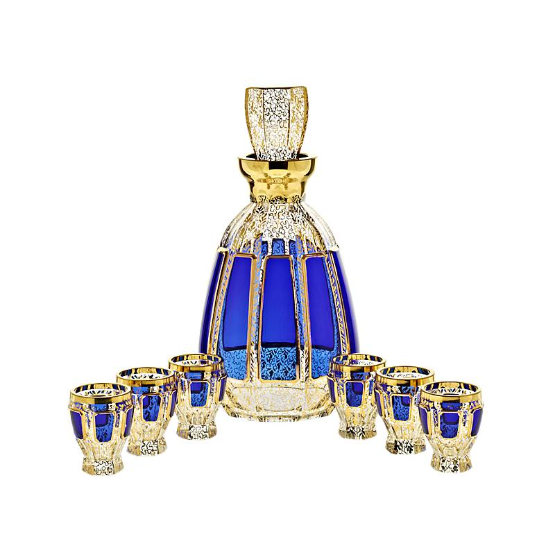 Likörset Blue Queen 7-tlg