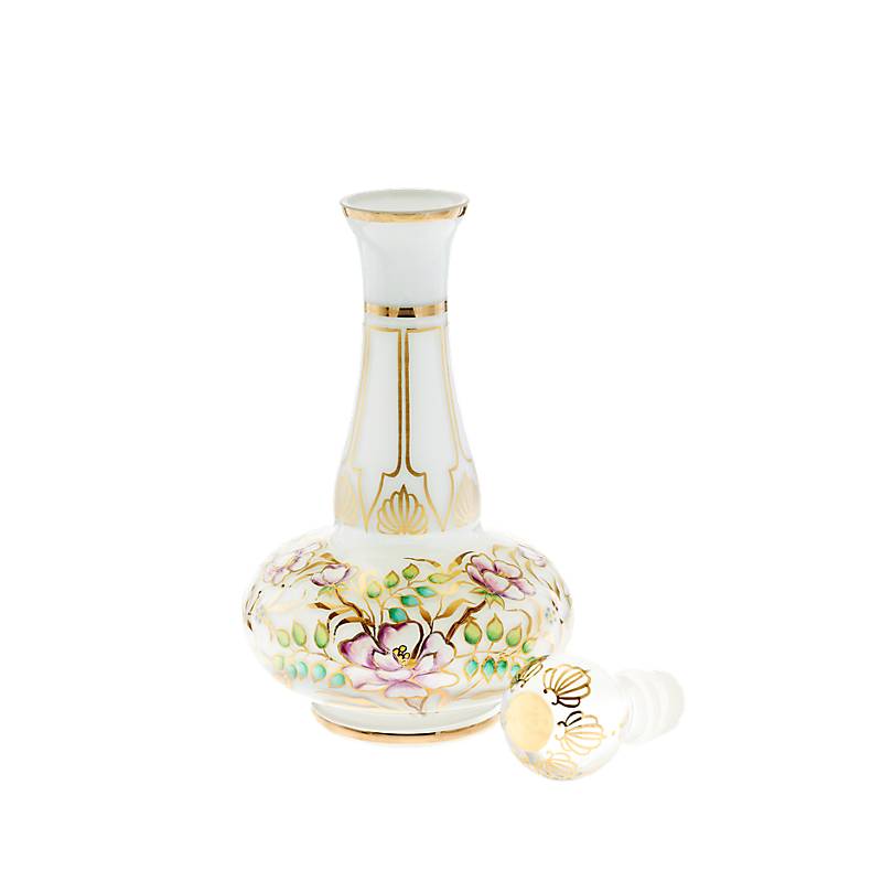 Flasche mit Verschluss White Queen 28 cm, Multicolor, aus Glas