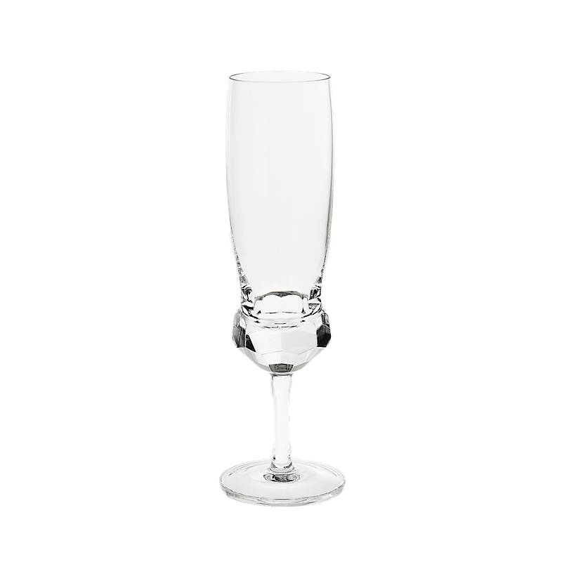Champagnerglas Diamonds Spectacle 210ml, Transparent, aus Bleikristall