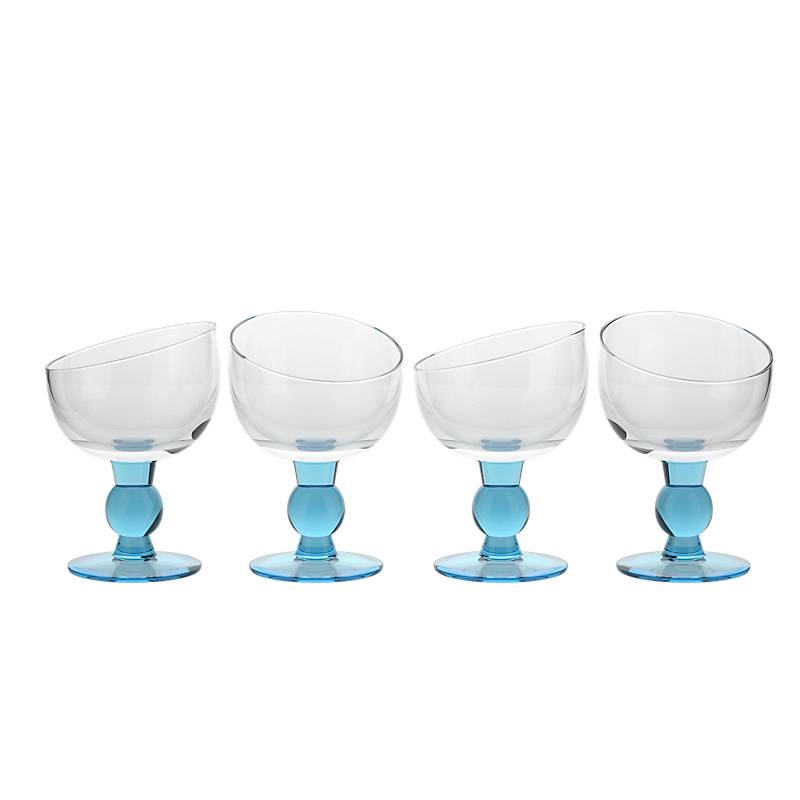Eiscremeglas Vienna 4er-Set Amore Vero 14cm blau