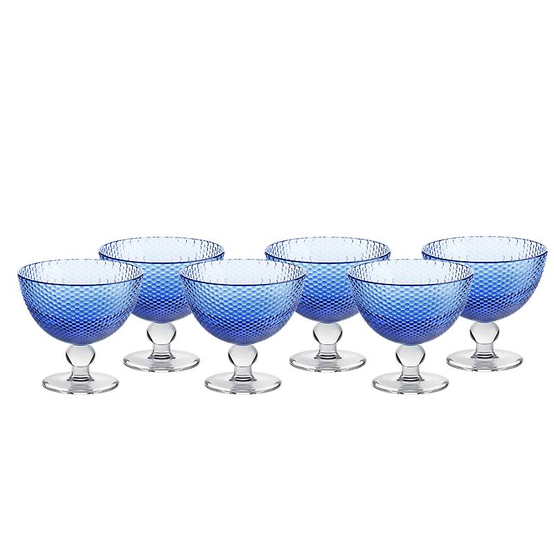 Eisschale Bubbles 6er-Set Colori Vero 11cm blau