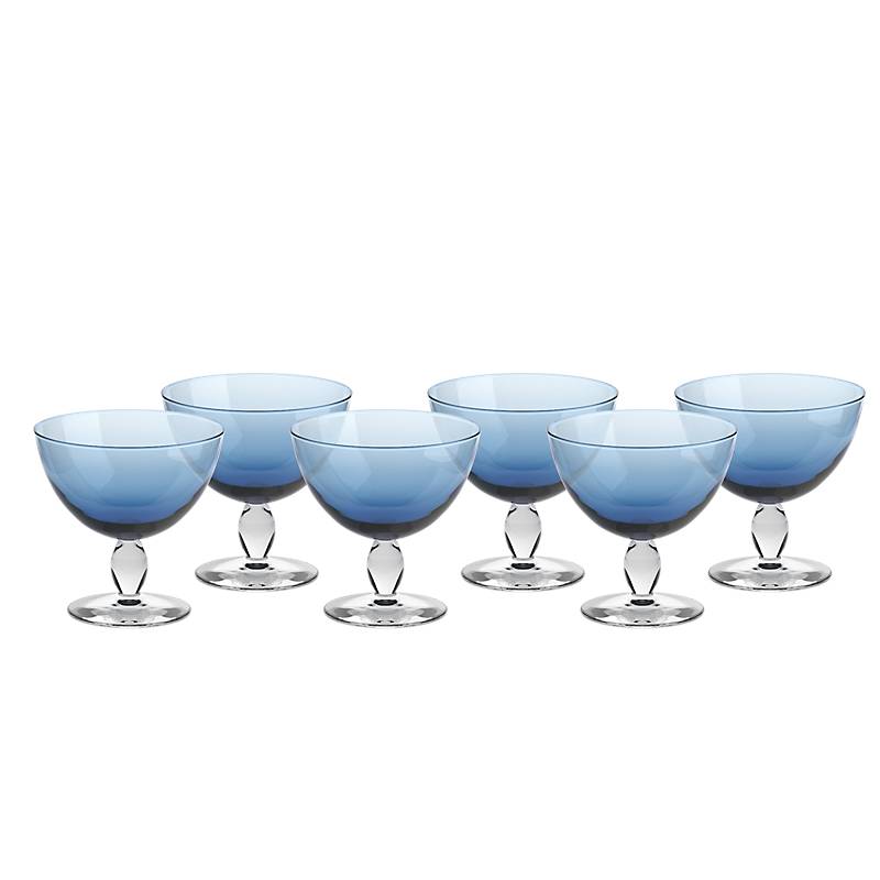 Eiscremeglas Mezzo 6er-Set Colori Vero 12cm blau