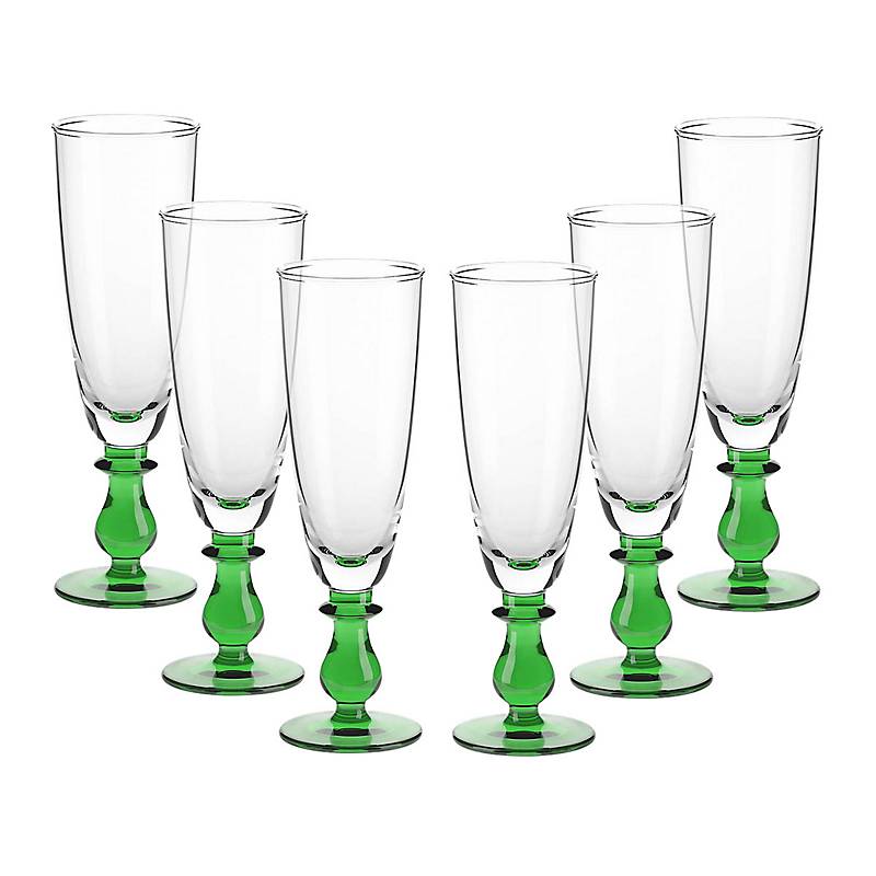 Eiscremeglas 6er-Set Calabria Amore Vero 24,5cm grün