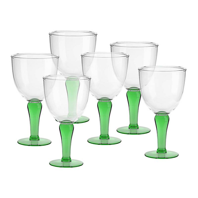 Eiscremeglas Campania 6er-Set grün ''Amore Vero''