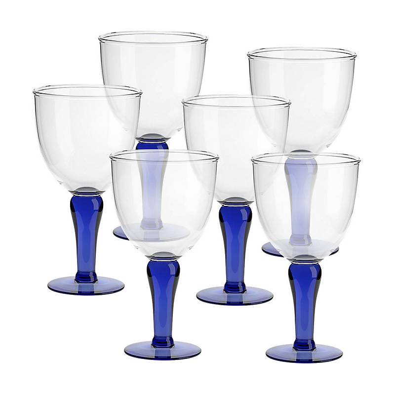 Eiscremeglas Campania 6er-Set blau ''Amore Vero''