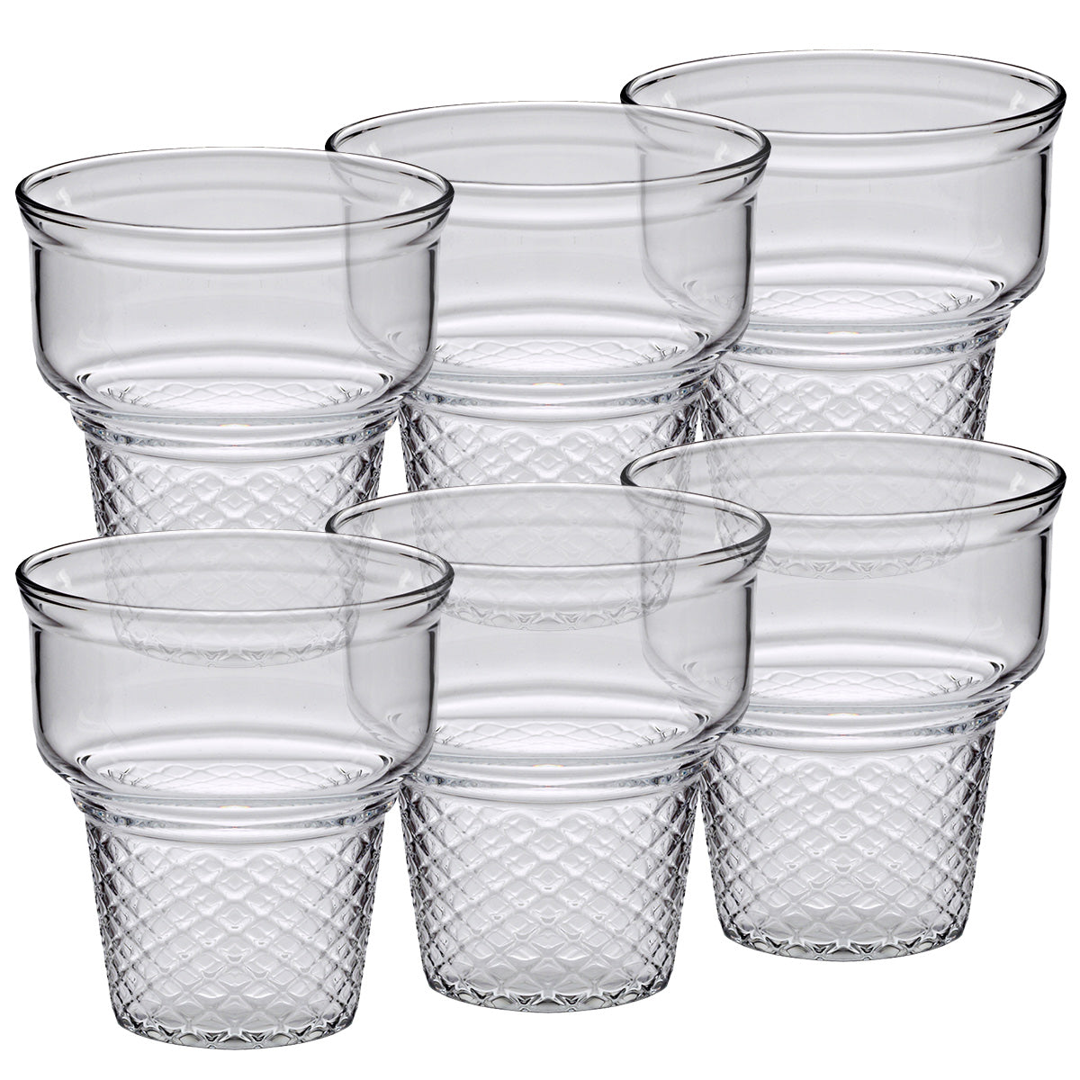 Eisbecher Waffelbecher Bambini 6er-Set