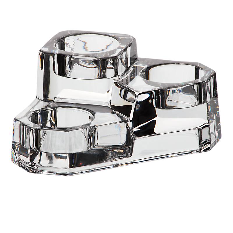 Teelichthalter 3er Lucio 6,5cm Bleikristall