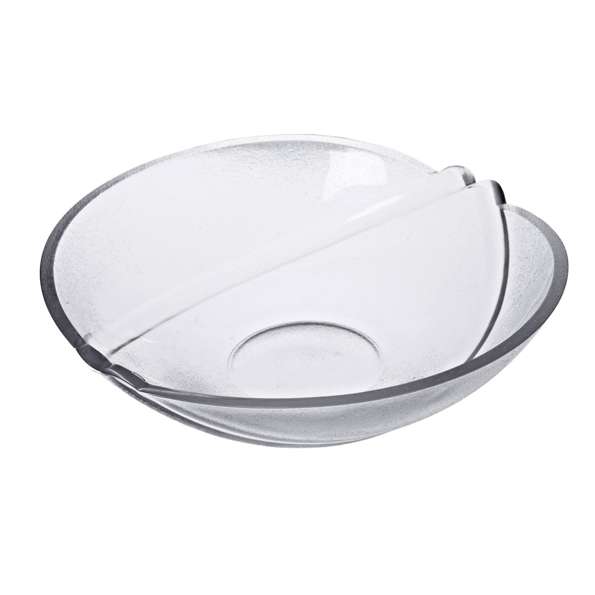 Schale Salatschüssel Servierschale Lemon 22,5 cm Bleikristal transparent