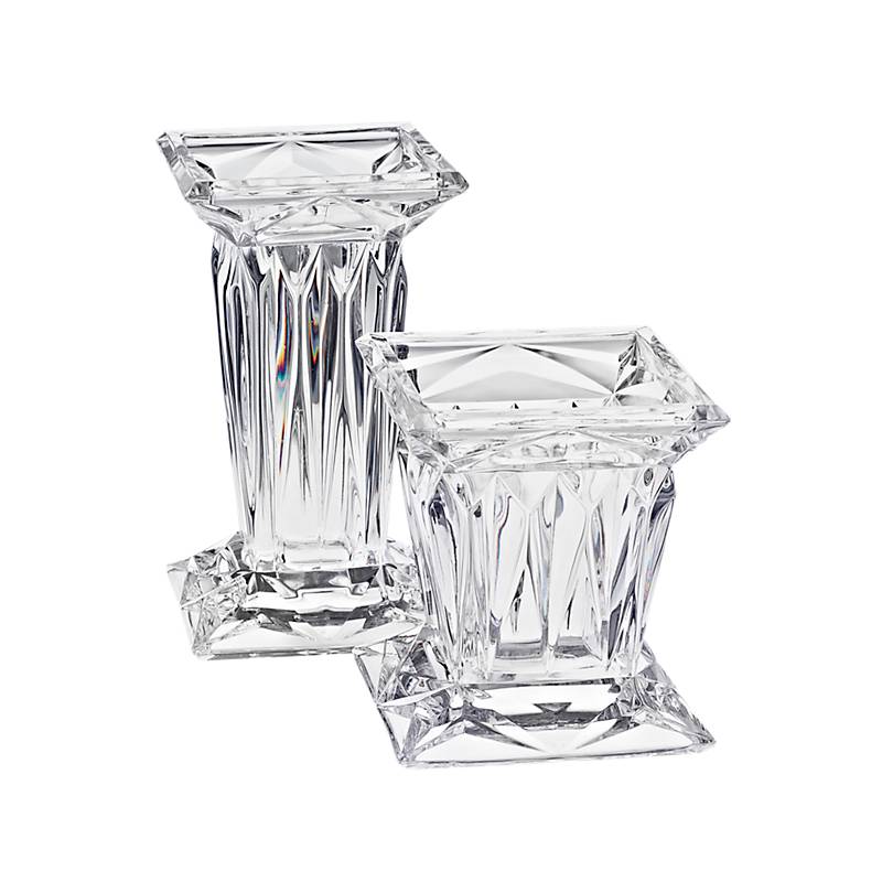 2 Stumpenkerzenhalter "Gazebo" (18 + 12 cm)