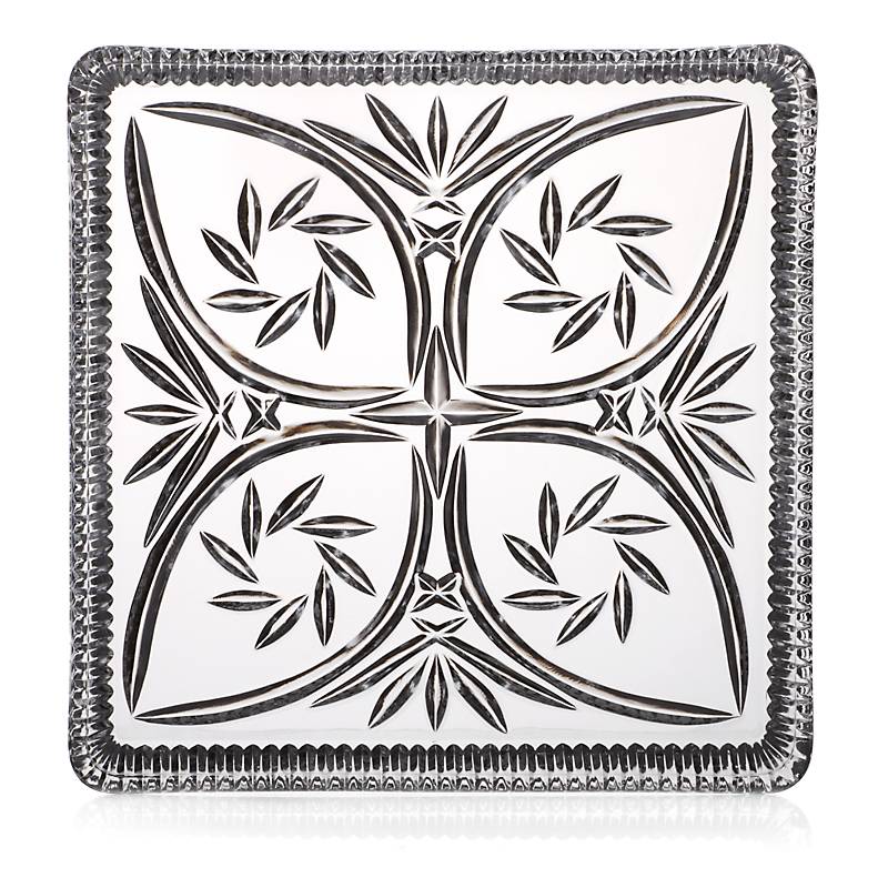 Gebäckplatte aus Bleikristall 20x20cm