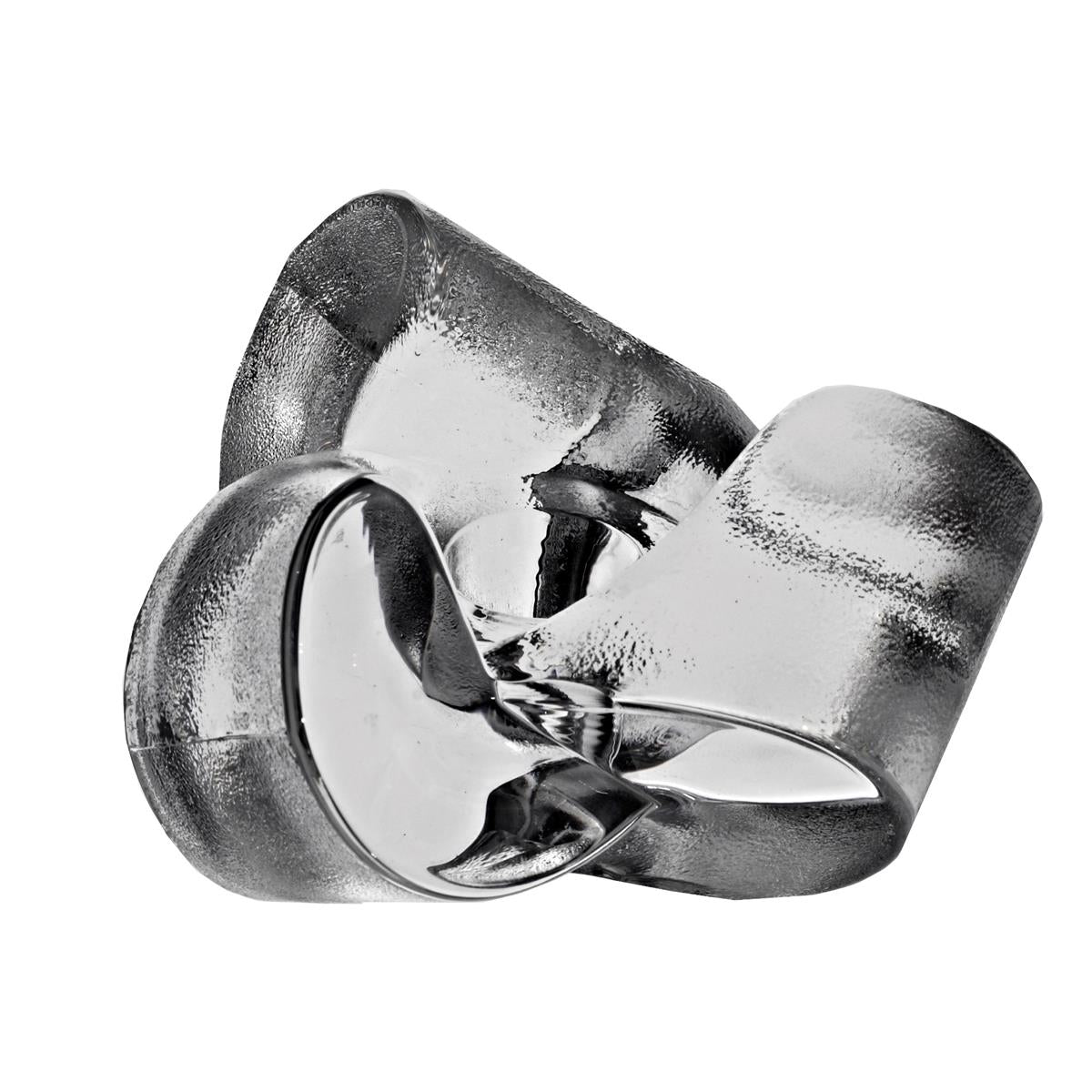 Kerzenhalter Bleikristall Glas Schleifenband 5cm