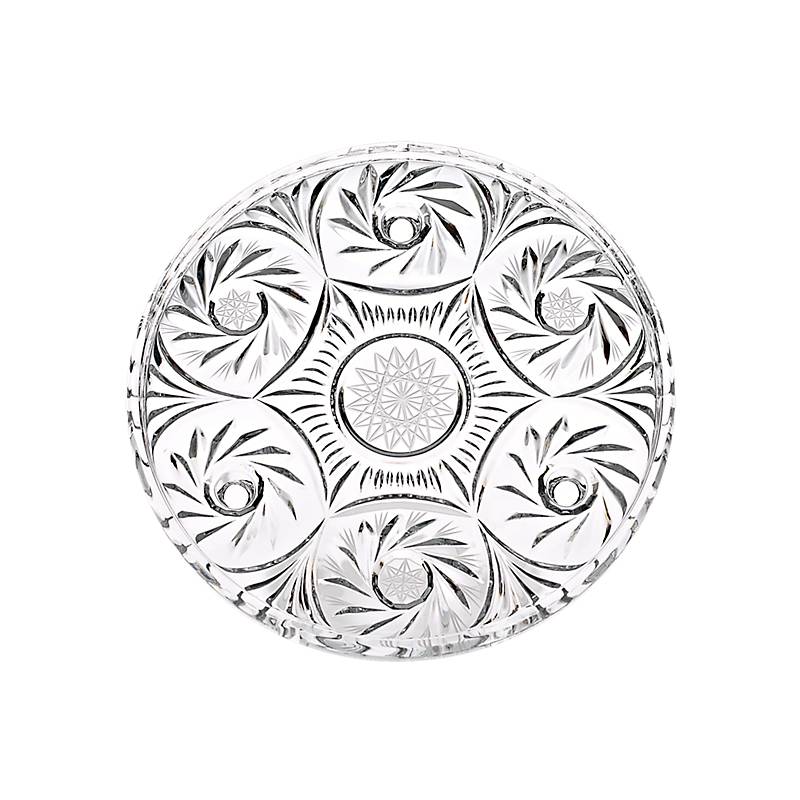 Tortenplatte aus Bleikristall mit Schleuderstern