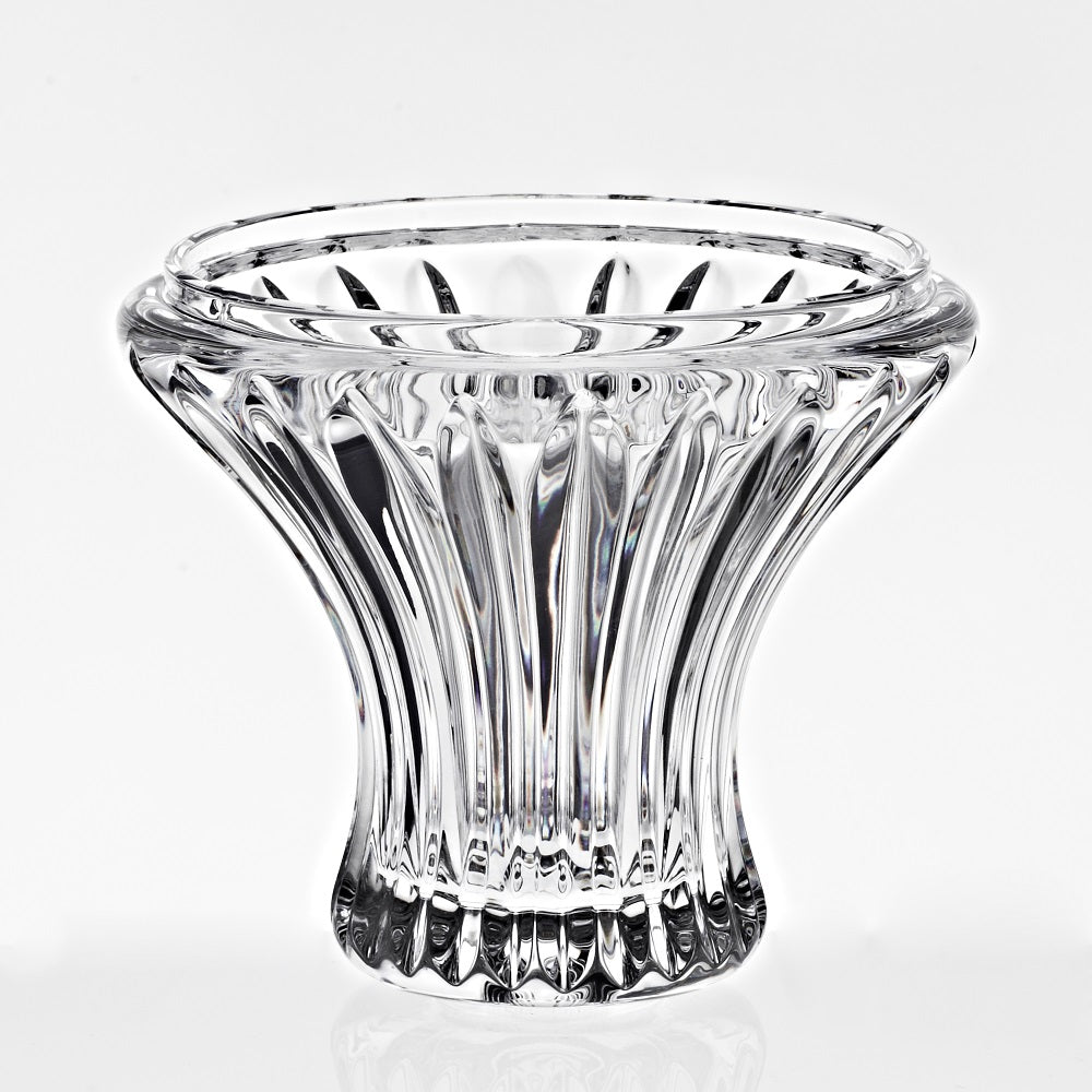 Lampenteil mit Bohrung aus Bleikristall 14 cm transparent