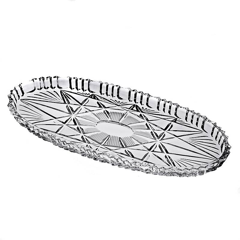 Tablett aus Bleikristall (22cm)