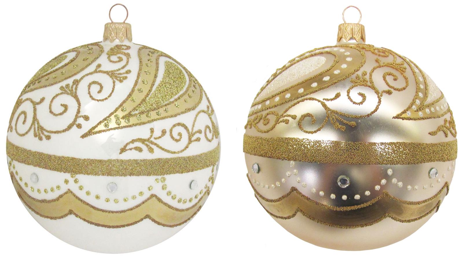 Baumschmuck mit Gold Dekoration 10 cm