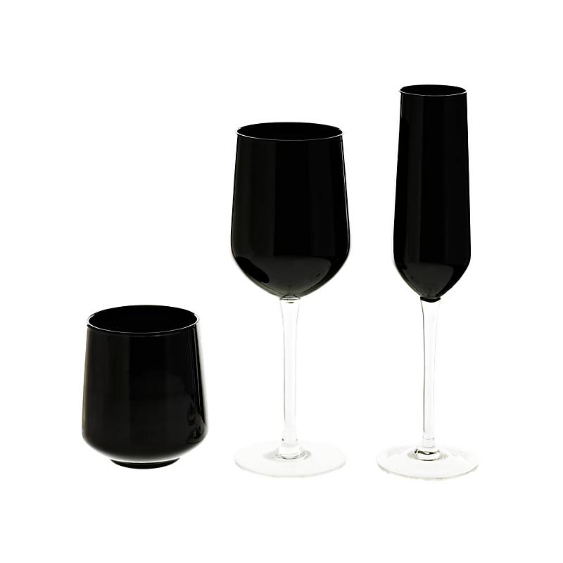 Rotweinglas "Schwarz/ Weiß" (360ml)
