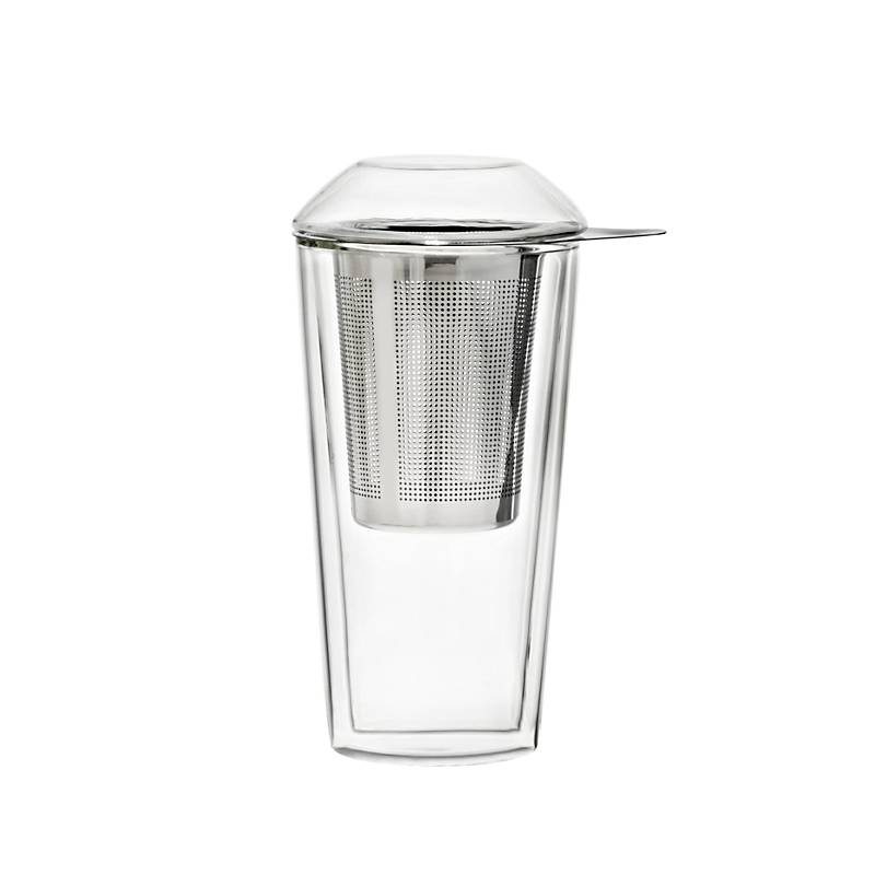 Teeglas mit Sieb und Deckel Thermo 340ml
