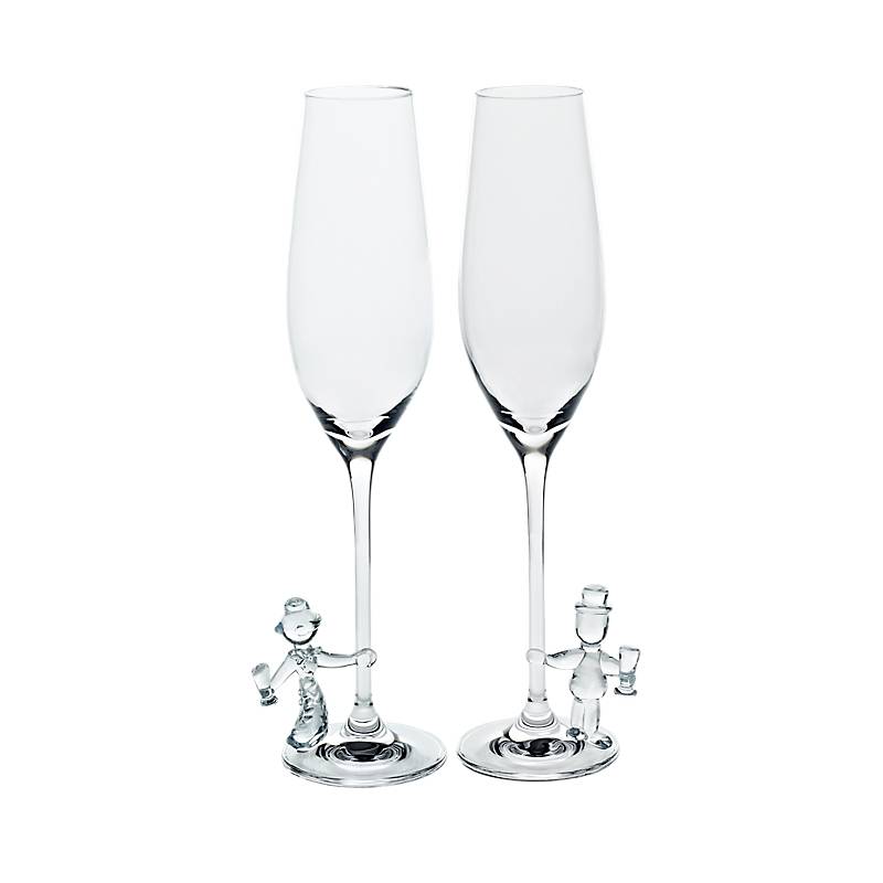 Sektglas Braut & Bräutigam Hochzeitsglas 2er-Set