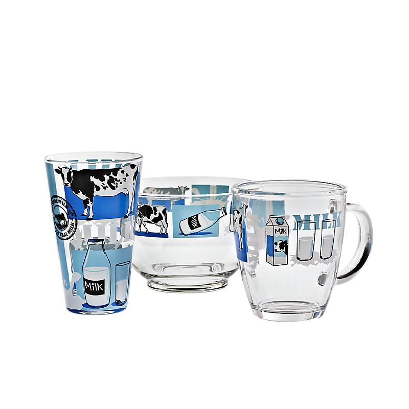Glas-Set Milky 3tlg
