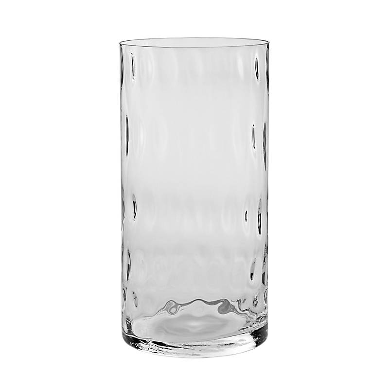 Glasvase Bubble Famous 40cm Zylinder Blumenvase Deko Gefäß Klarglas Geschenk