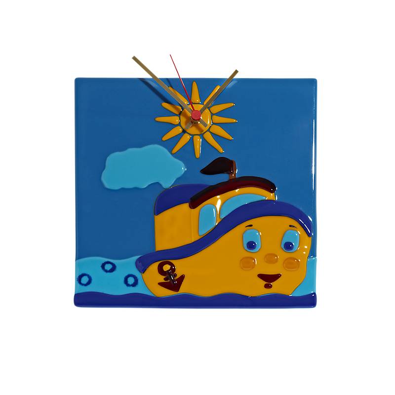 Wanduhr Boot "Clockworld" (25x25cm)