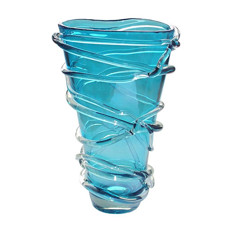 Vase Jozefina aqua Art Queen (35cm)