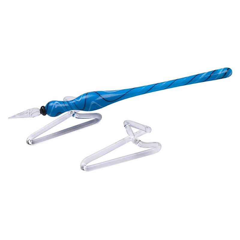 Glasfederständer transparent