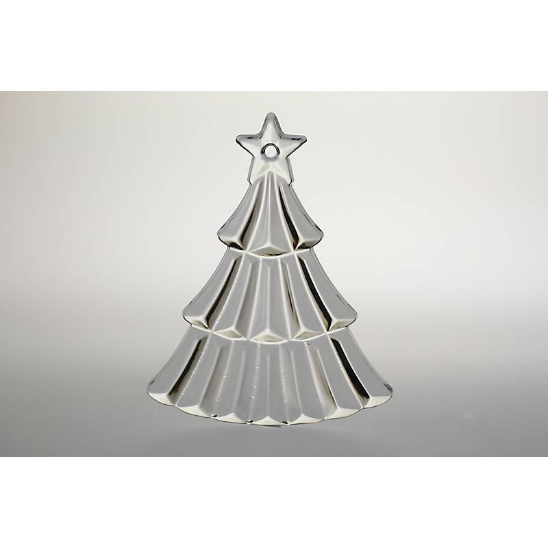 Glasanhänger Baumschmuck Tannenbaum klar Bleikristall 8 cm
