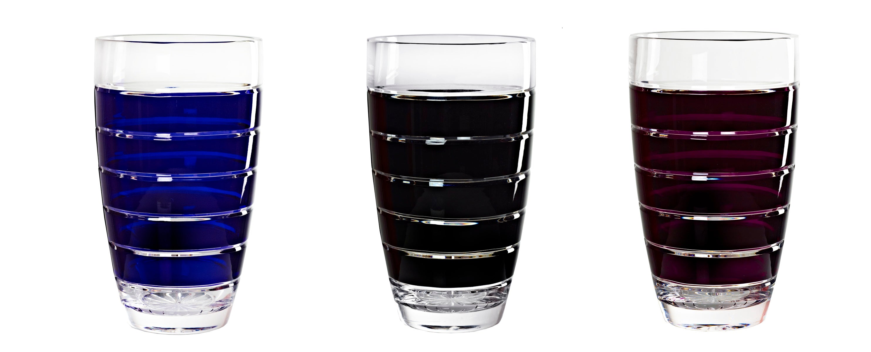 Vase Blumenvase Tischvase 30 cm Handgeschliffen Square Kristall Glas