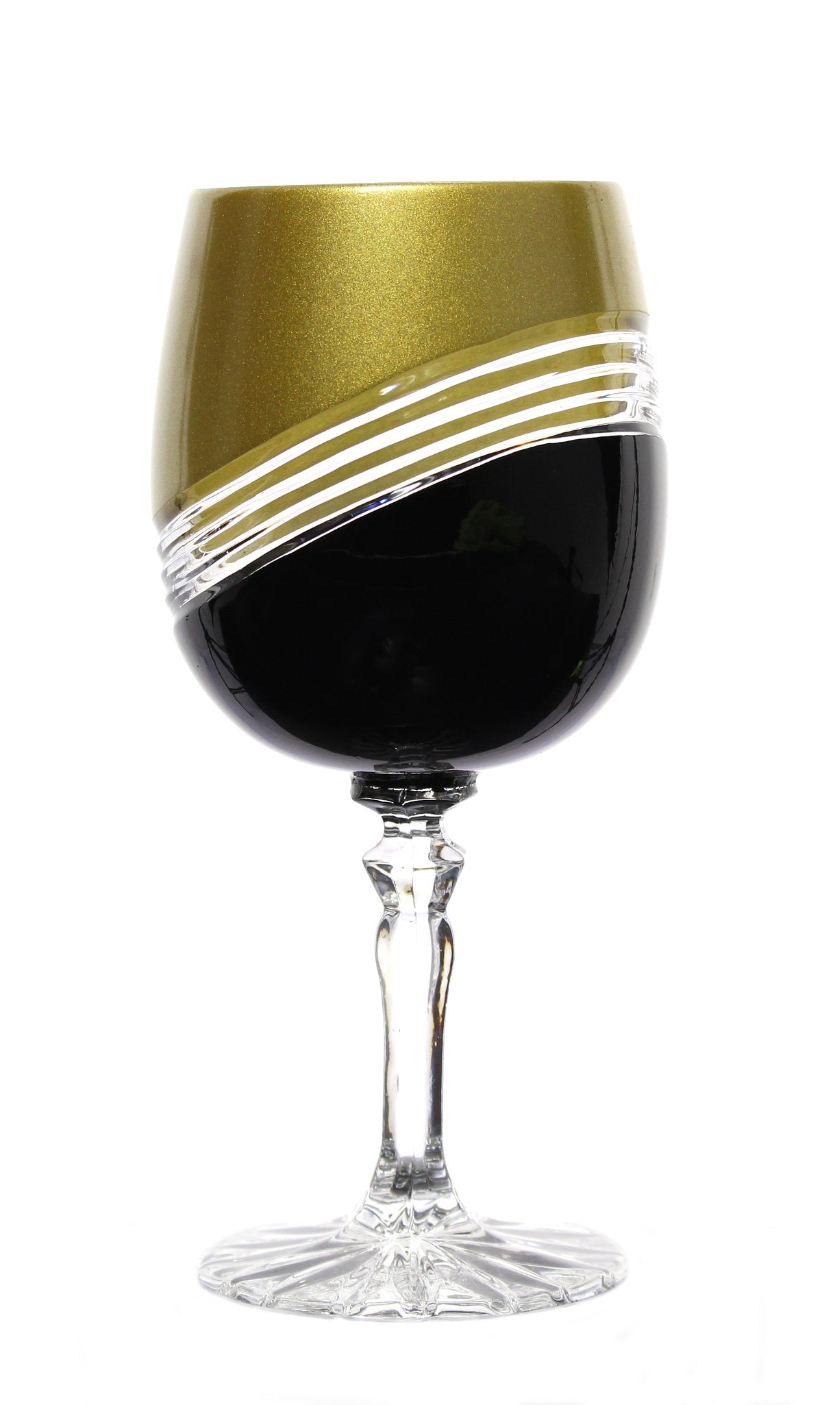 Weinglas Gold and Black 240 ml