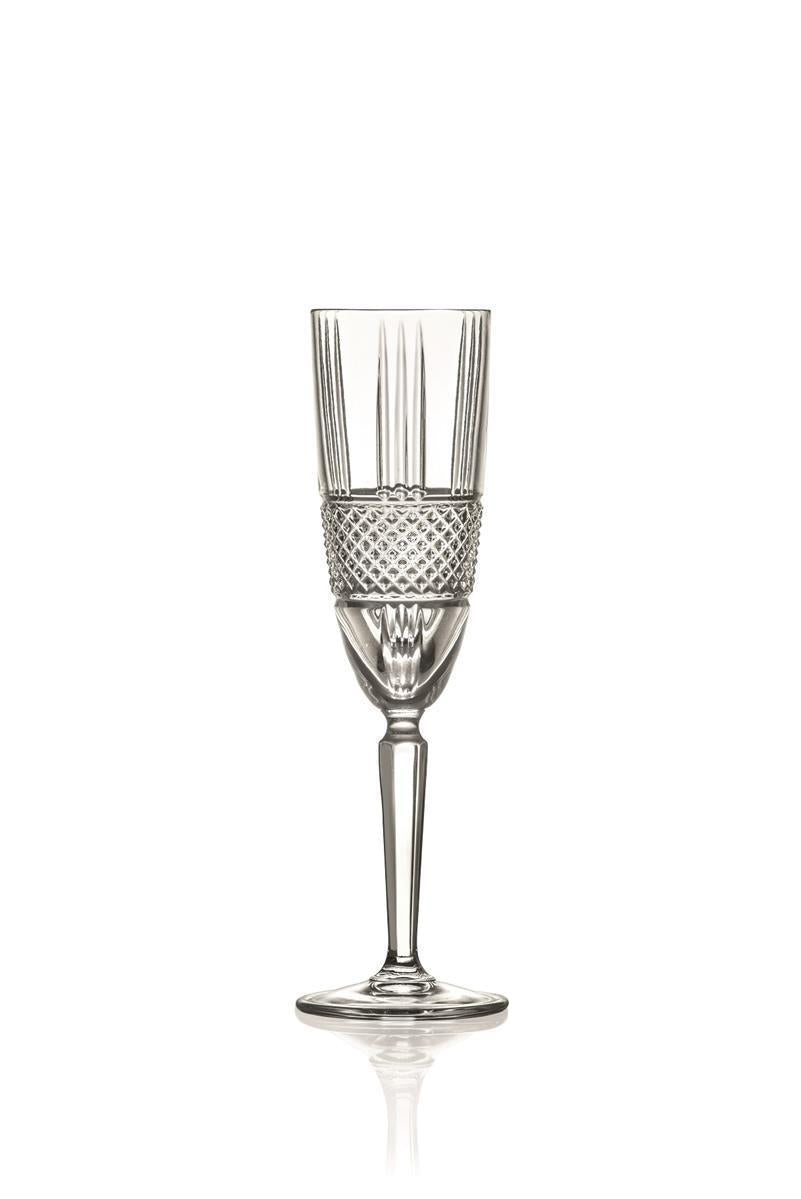 Sektglas Sektkelch Champagnerglas Brillante Retro Nostalgie 6er Set 190ml