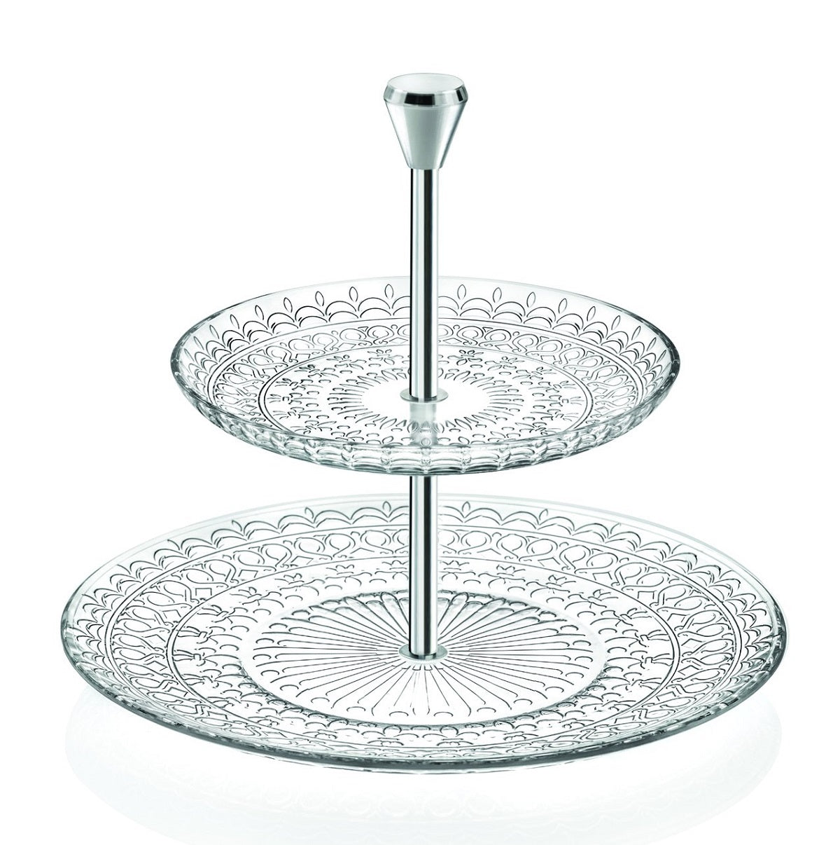 Etagere 2-stöckig Medici Cup Cake Ständer 22cm Glas Metall