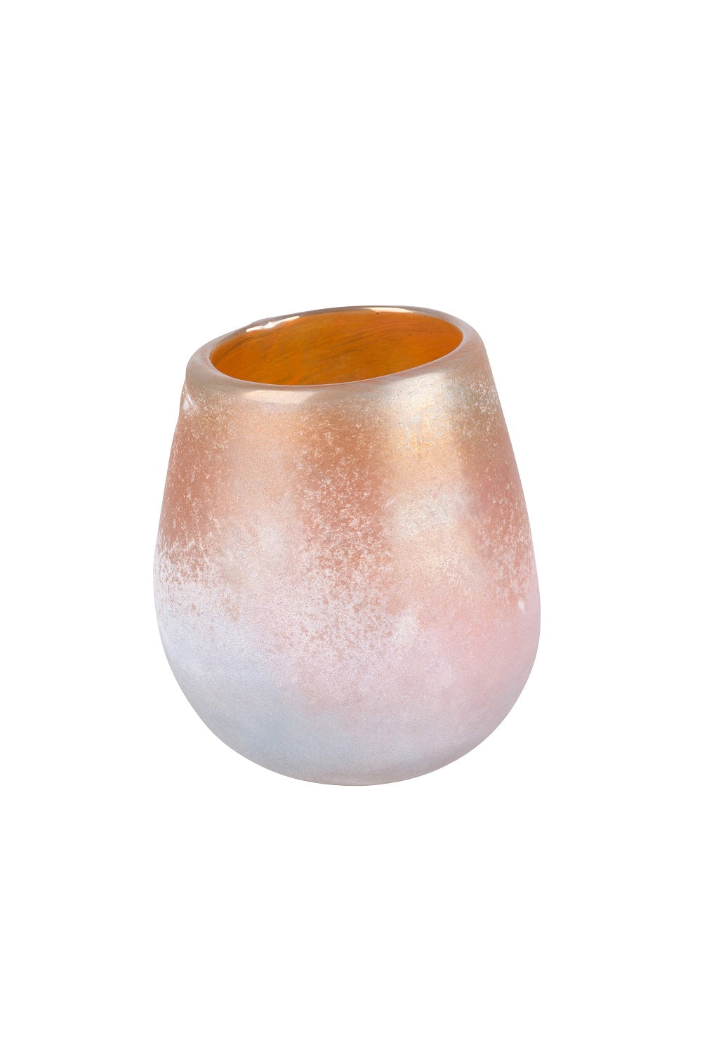 Windlicht Glas Sand gestrahlt Attitude 11,5cm Maritim