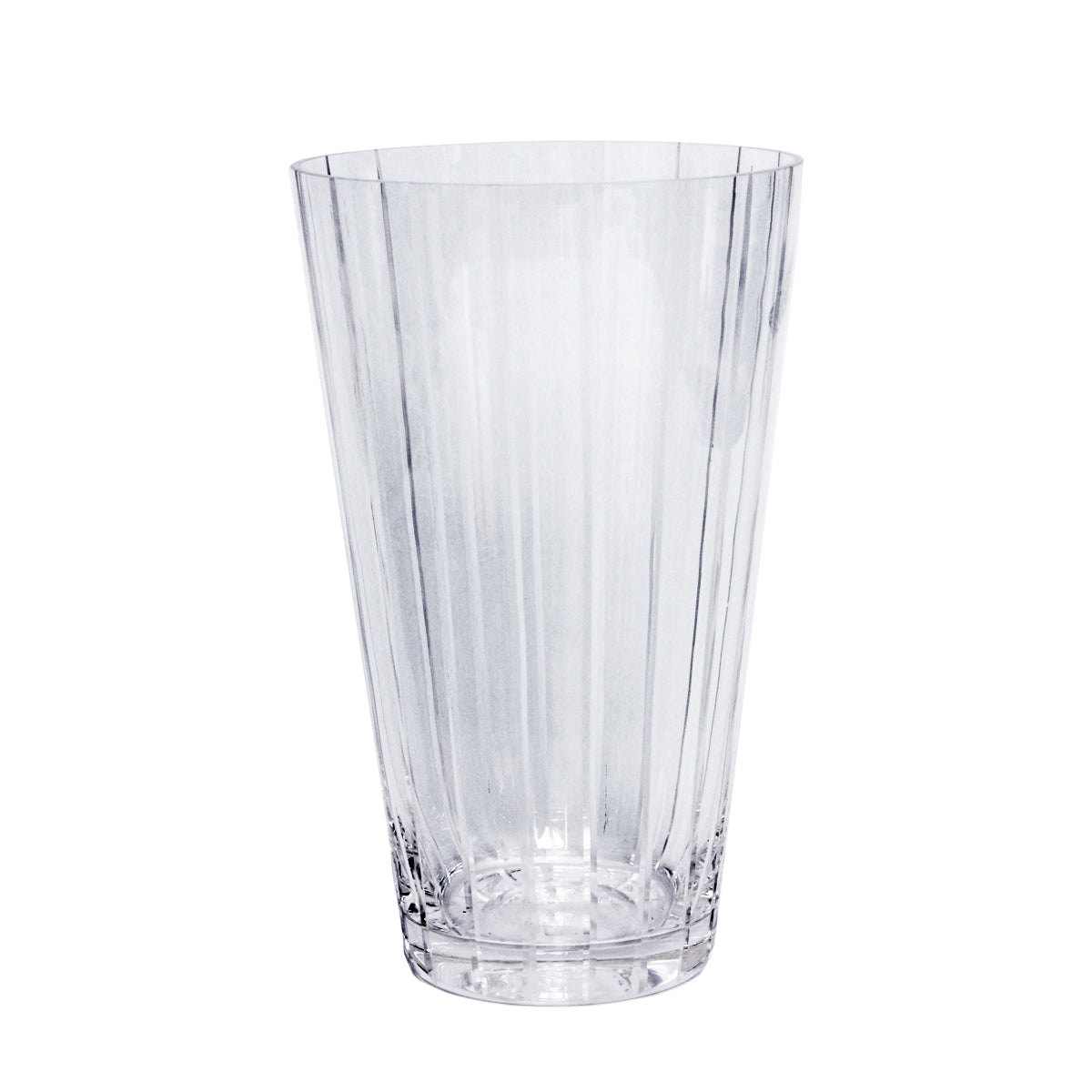 Glasvase geschliffen 30 cm transparent