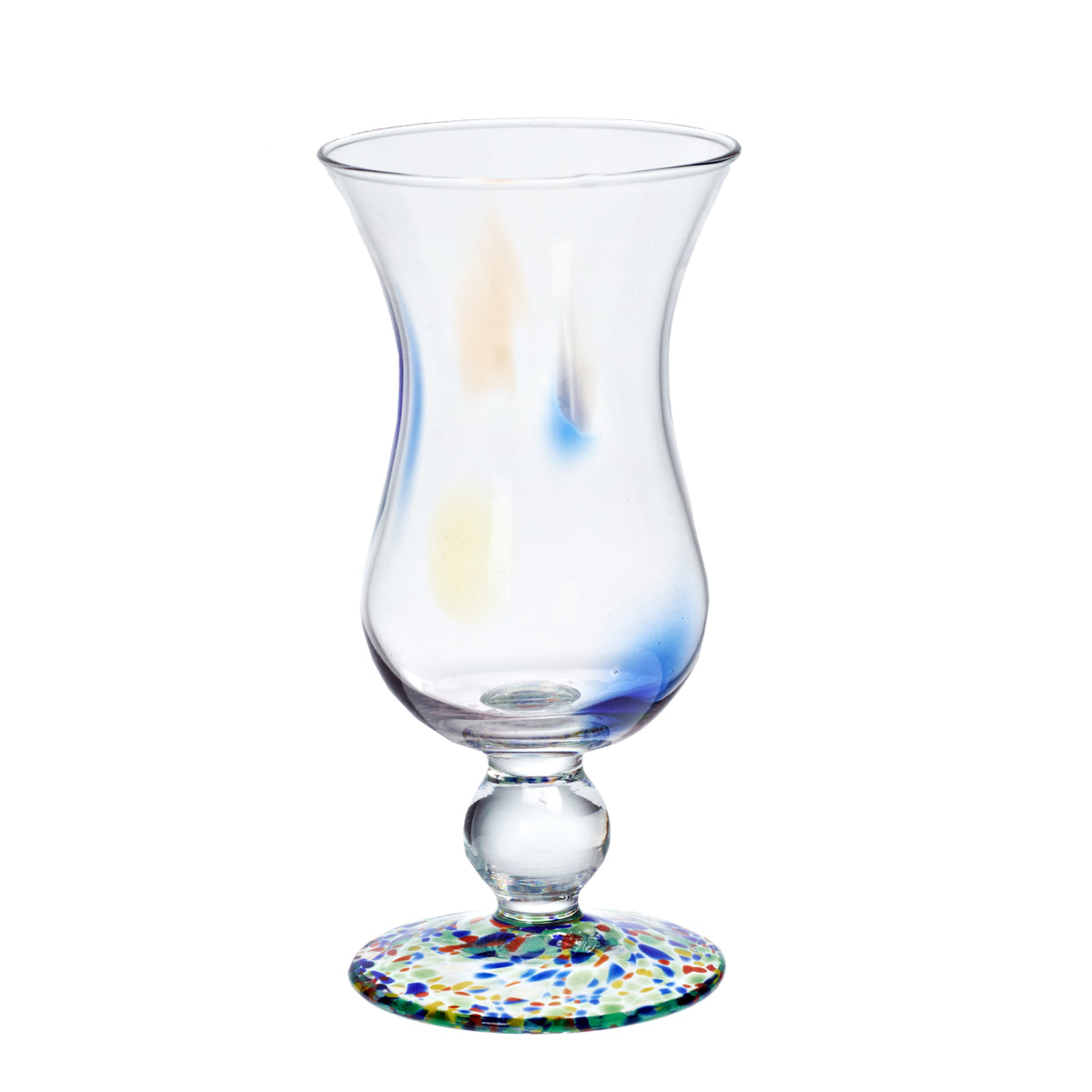 Eisbecher Eiscremeglas Marlen, Fuß bunt, Höhe ca.21cm