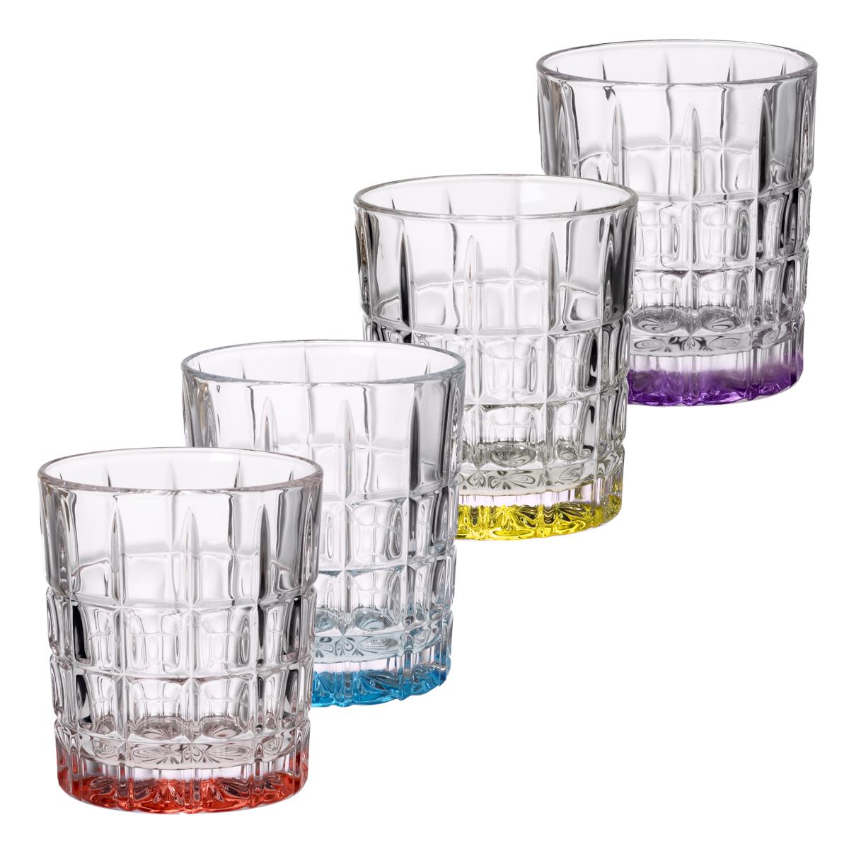 Whishkyglas Chiado Color 4er-Set mit Geschenkbox