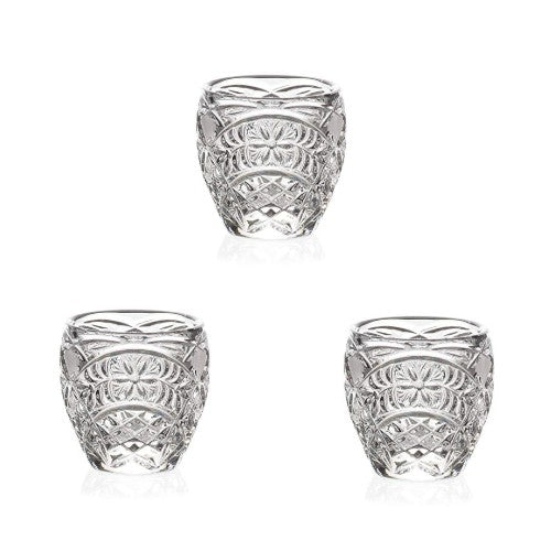 3 Kerzenhalter Votiv aus Bleikristall (7,5cm)