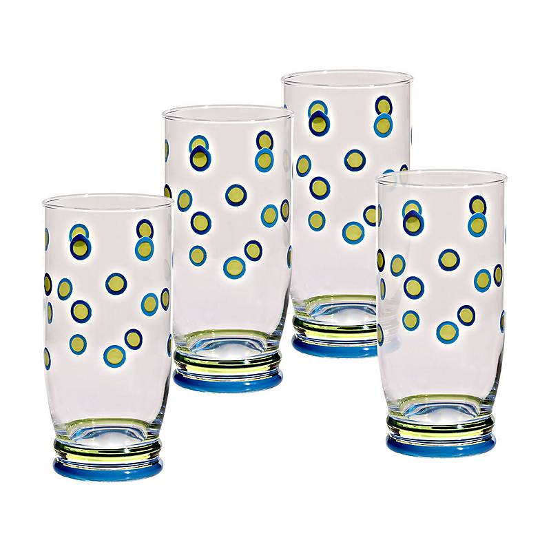 Limoglas Punkte Nadia 4er-Set 420ml