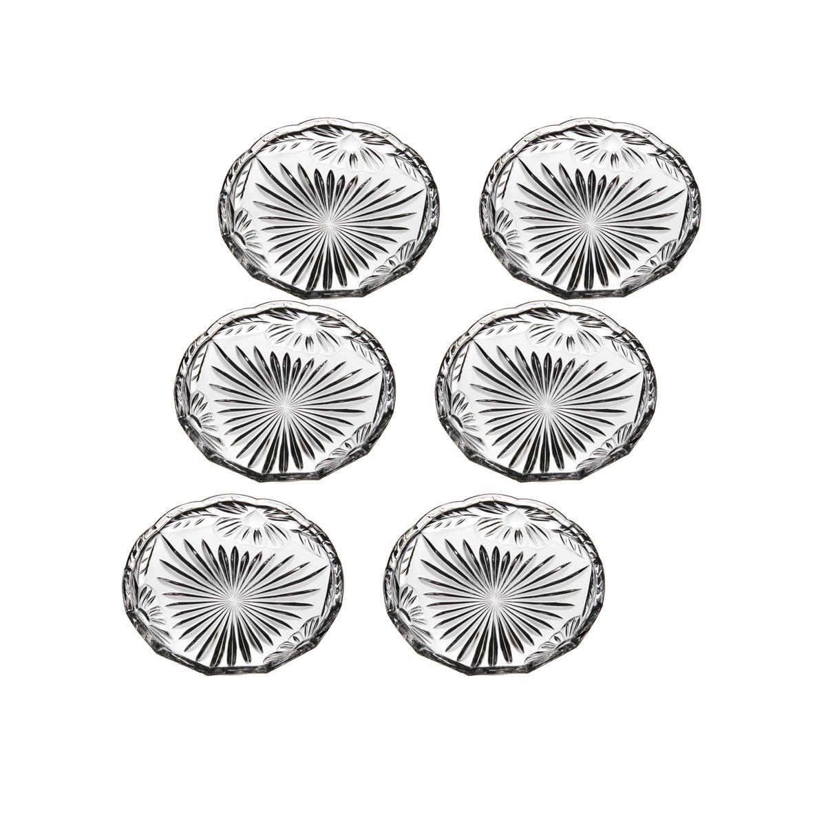 Teller aus Bleikristall 6er Set 17cm