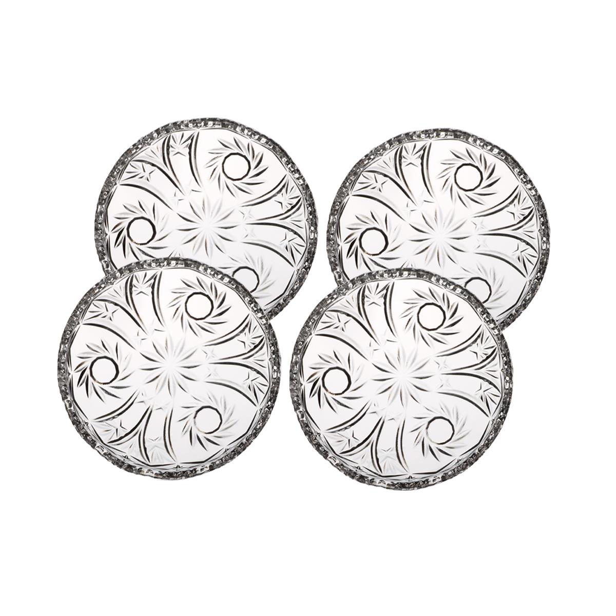 Teller aus Bleikristall 4er Set (16cm)