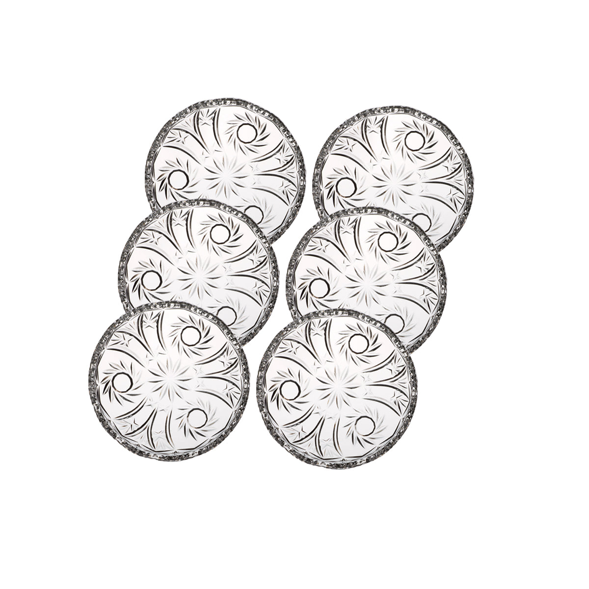 Teller aus Bleikristall 6er Set (16cm)