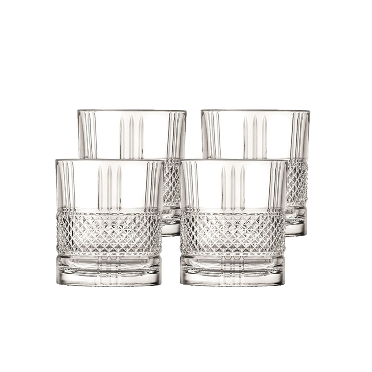 Whiskybecher Trinkglas Becher Brillante 4er Set 340ml