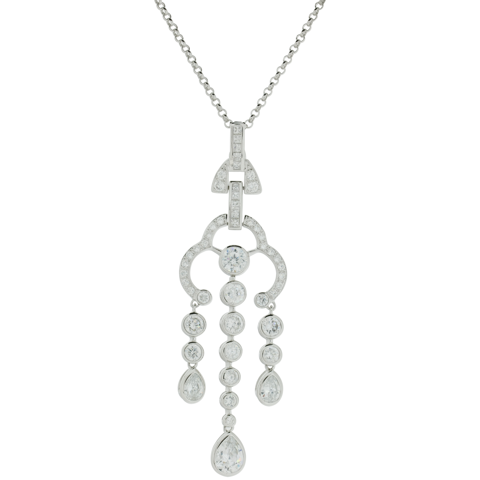 Kettenanhänger Erato aus 925 Sterling Silber Schmuck für Damen Heat