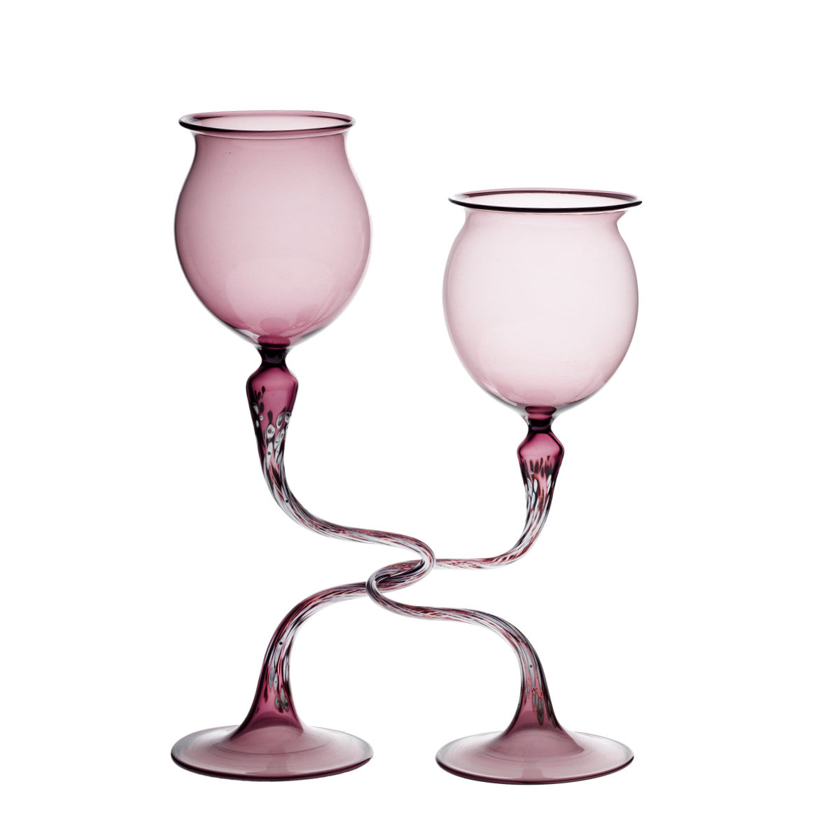 Verschlungene Gläser Hochzeit "Bloom" (25cm)