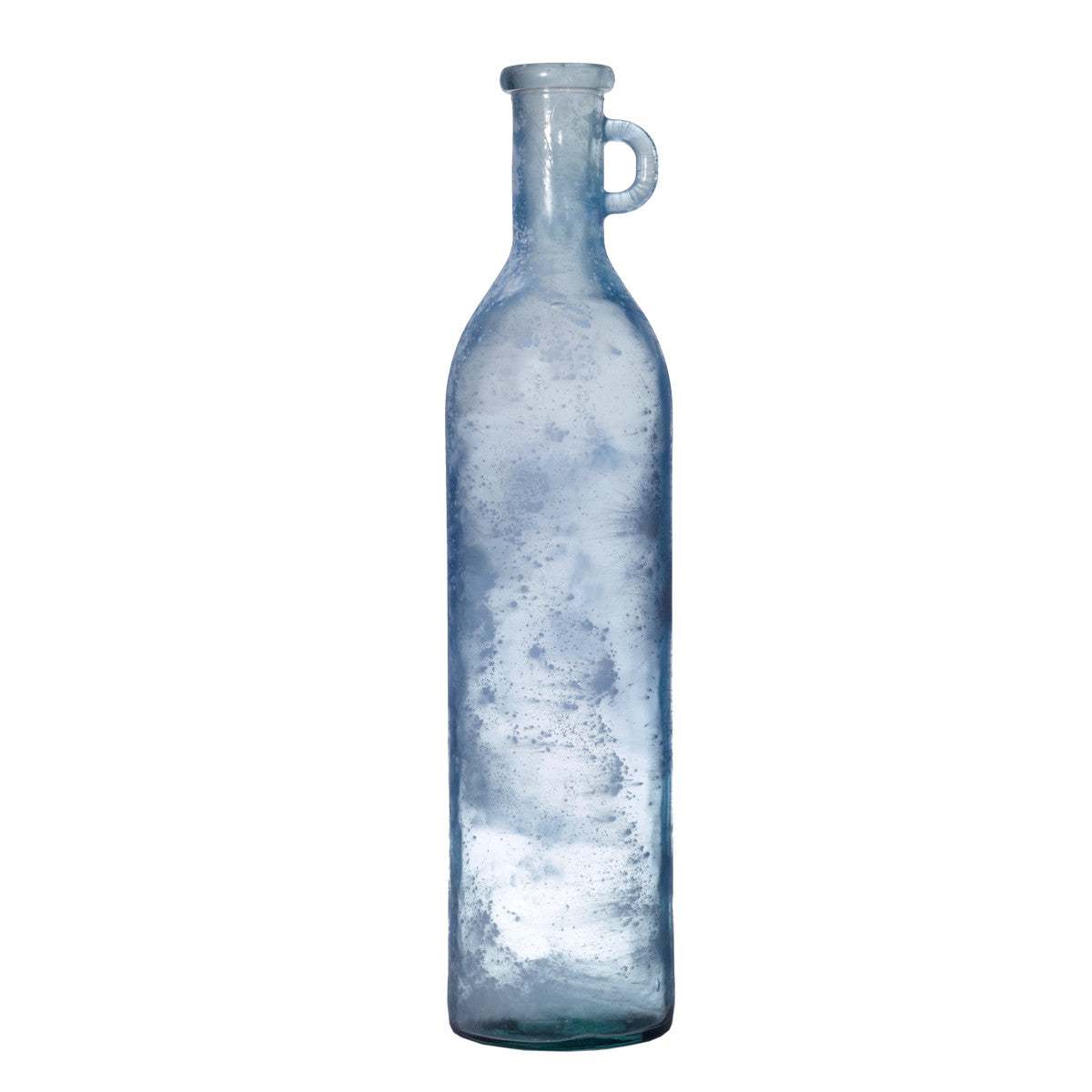 Glasvase Antic 75 cm blau frostyl Flaschenvase XXL Recycling-Glas