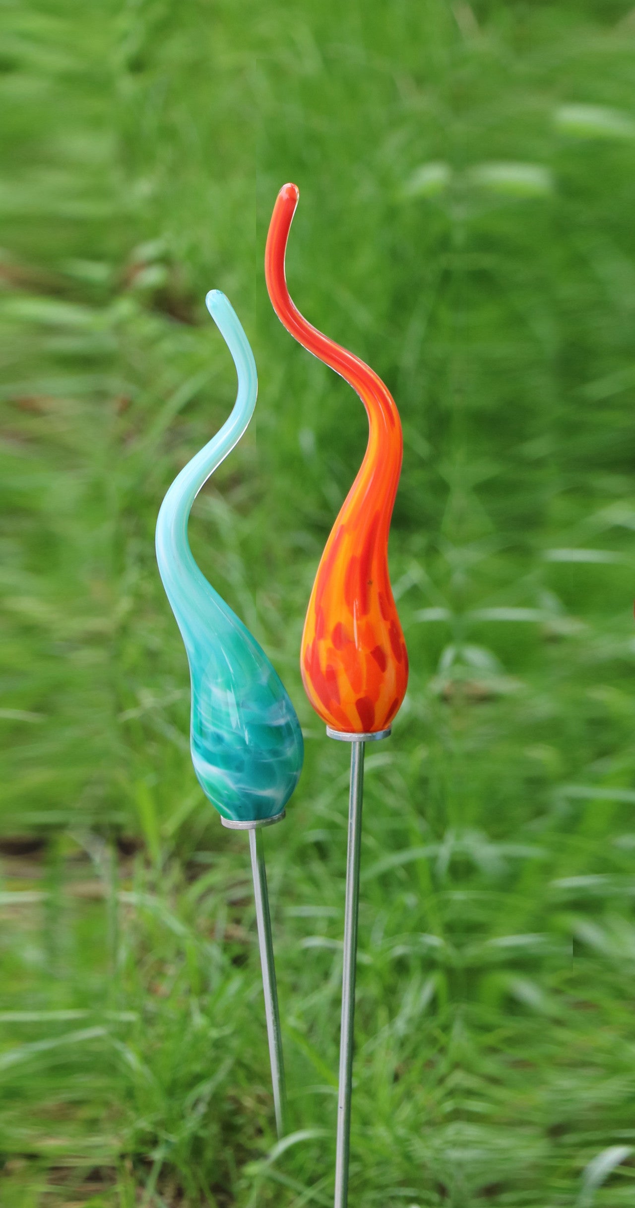 Garten-Miniatur-Flamme Gartenflair mit Stab 26 cm